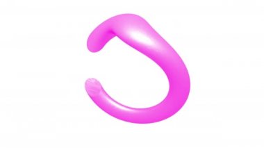 Soyut şekiller çizgi uçan animasyon 3d. 4k sorunsuz döngü yeşil ekran görüntüleri.