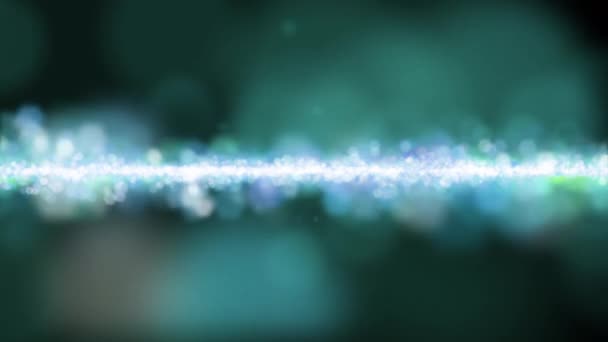 Абстрактний Блиск Текстури Анімації Темному Фоні Шестикутник Боке Літає — стокове відео