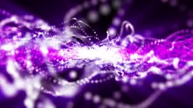 Güzel soyut dalgalar farklı renklerde Glitter doku patlama. 4k render animasyonu.