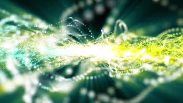 Гарні Абстрактні Хвилі Блискучої Текстури Вибуху Різних Кольорах Анімація Рендеринга — стокове відео