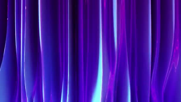 rendu 3d de liquide pourpre et bleu material.Abstract animation backgrond. Ondes et ondulations lignes horizontales ultraviolettes. boucle sans couture 4k .