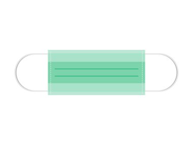 Corona virüsünü koruma maskesi. Doktor, hemşire, hasta veya sağlık hizmetleri ile ilgili kişiler için tıbbi ekipman.