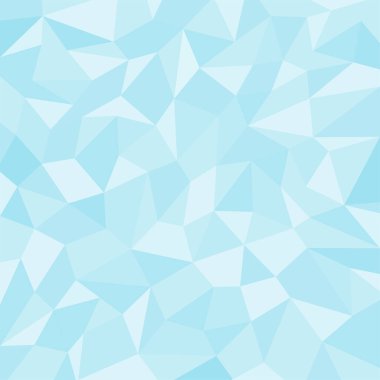 Açık mavi çokgen vektör çizim arkaplanı. Elmas dokusu arka planı, vektör illüstrasyonu.