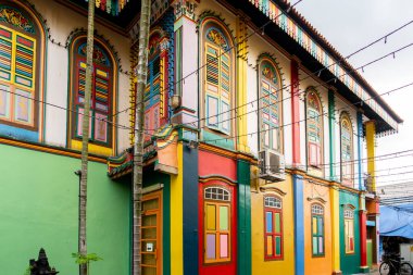 Singapur 'da Tan Teng Niah' ın eski evi, Küçük Hindistan Bölgesi 'nde renkli bir Çin villası, zengin oyma duvarlar ve canlı renkler inanılmaz bir görünüme sahip..