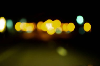 soyut bulanık bokeh ışığı geceleyin