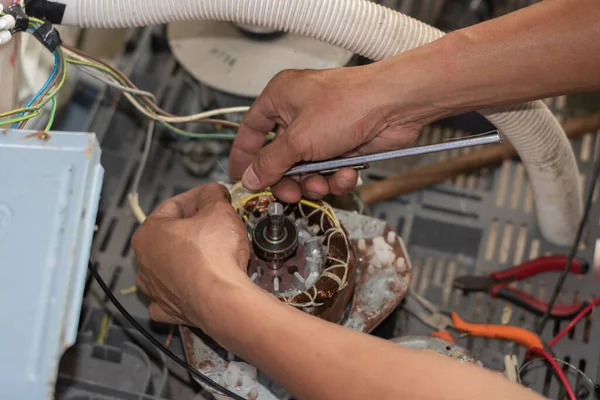 Repairing Washing Machine Motors — Stock Photo, Image