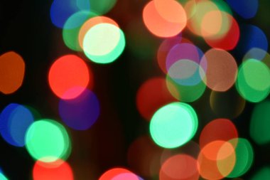 Arkaplan için renkli soyut bulanık bokeh ışığı