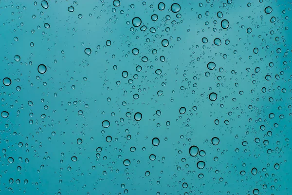 Капли Воды Стекло После Дождя — стоковое фото