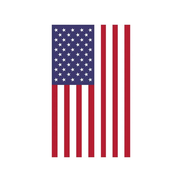 Vektör dikey Amerikan bayrağı. ABD Bayrağı
