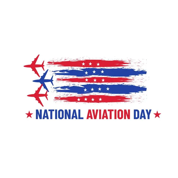 Nationaler Luftfahrttag Amerikanischer Feiertag — Stockvektor