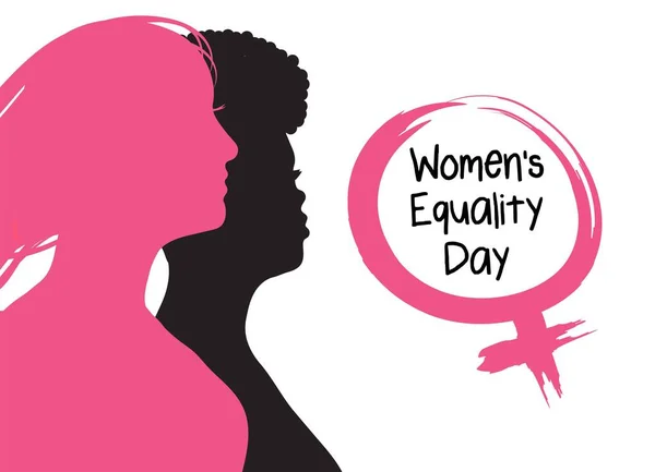 妇女平等日 两性平等概念 — 图库矢量图片
