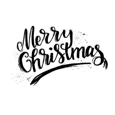 Mutlu Noeller ve mutlu yıllar. El fırçasıyla yazılmış poster ve tebrik kartlarına olumlu alıntılar. 