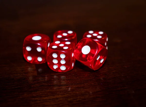 Close Shot Red Dice — Stock Photo, Image