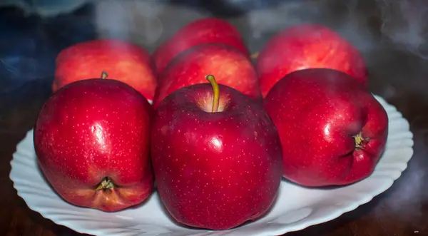 Closeup Shot Red Apples — Stock Photo, Image