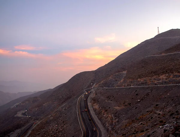 Vue Depuis Montagne Jebael Jais Émirat Ras Khaimah Émirats Arabes — Photo