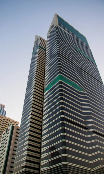 Business Twin Towers Main Road Dubai Known Sheikh Zayed Road — Stock Photo, Image