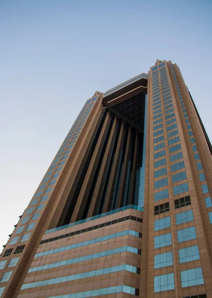 Uno Los Edificios Largo Carretera Principal Emiratos Árabes Unidos Dubai — Foto de Stock