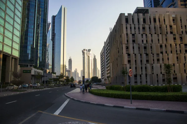 Dubai Financial Center Vägen Adress Sky View Hotel Kan Ses — Stockfoto