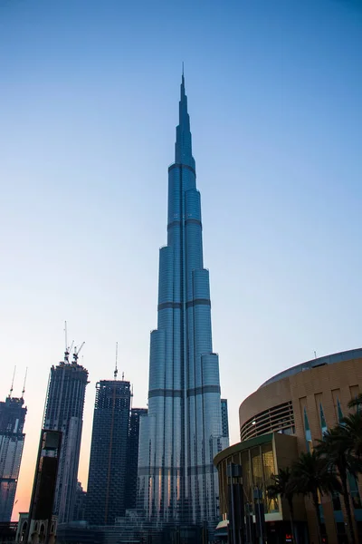 Edificio Más Alto Del Mundo Burj Khalifa Dubai Eau Aire — Foto de Stock