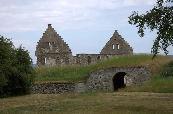 Visingsborg Ruïnes Oudste Zweedse Koninklijke Kasteel Ruïnes Visingso Eiland Vattern — Stockfoto