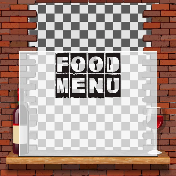 菜单食品和饮料, 模板 — 图库矢量图片
