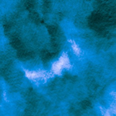 Jeans Ink Tekstil. Kusursuz Su Rengi Şablonu. Arkaplansız Su Rengi Şablonu. Organik Bulutlar Serpinti Kumaşı. Mürekkep İndigo 