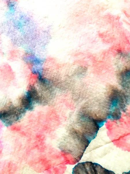 Прикраси Пензля Індійський Ікат Tie Dye Multicolor Artwork Dye Background — стокове фото