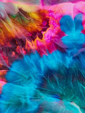 Kara Arkaplan Dekorasyonu. Kozmik İpek Duvarı. 