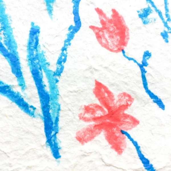 Винтажный рисованный цветок. Садовый абрикос. — стоковое фото