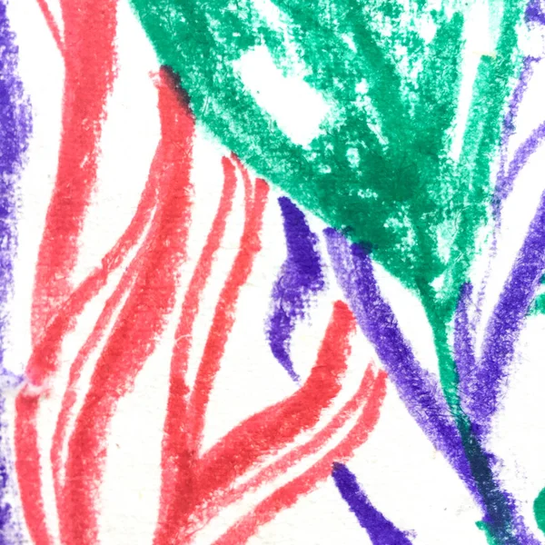 Винтажный рисованный цветок. Полуночный меловой эскиз. — стоковое фото