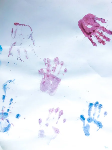 Carta da parati neonato Handprint. Estate per bambini — Foto Stock