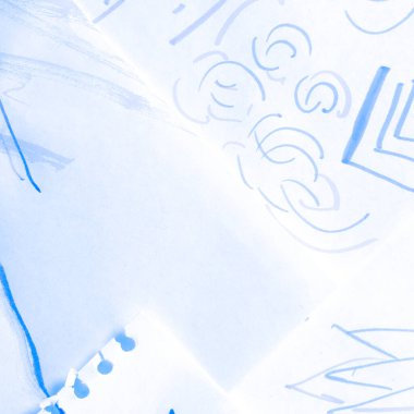 Buz Batik Tekstil. Denizcilik İndigo Motifi. 