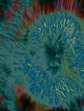 El çizimi geometrik desen. Ikat Pastel 