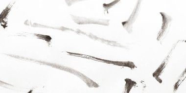 Fırça darbesi şablonu. Siyah Fırça Mürekkebi 