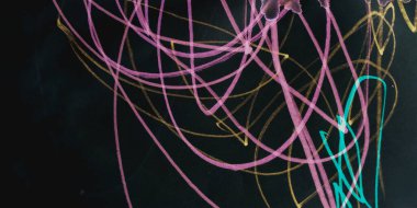 Üçgen Tasarım Elementleri. Kara Tahta Çocuklar 