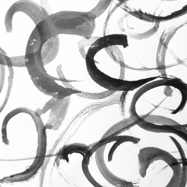 El yazısı çemberler. Kağıt Sevimli İşaretleme Sanatı. 