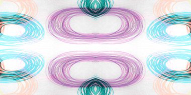 El çizimi geometrik desen. Okyanus Diski 