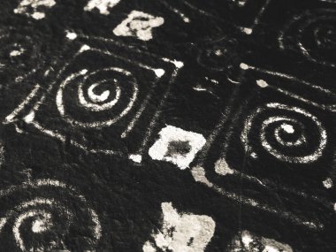 Doku Deseni Arkaplanı. Çocuksu Sancak. 