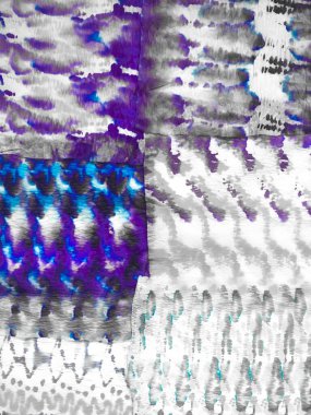 Leylak Etnik Mermer Tekstil. Beyaz Eski Gökyüzü 