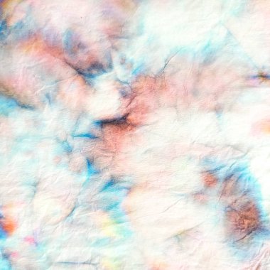 Kirli Sanat Kravatlı Boya Tekstili. Kızılderili Katırı. Boyalı 