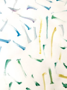 Fırça darbesi şablonu. Renkli Boya Fırçası Çizgisi 