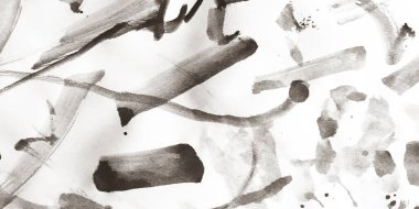 Fırça darbesi şablonu. Desenli Boya Fırçası Çizgisi 