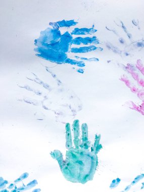 Çocuk Beş Siluet. Çocuk İlkokulu 