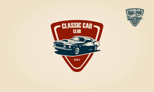 Шаблон Логотипа Classic Car Club Векторный Логотип — стоковый вектор