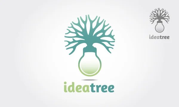 Ιδέα Δέντρο Διάνυσμα Πρότυπο Λογότυπο Βάση Του Λογότυπου Είναι Ένα — Διανυσματικό Αρχείο
