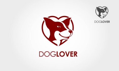 Köpek Aşığı Logo Şablonu. Köpek ve Evcil Hayvanlar Forumu veya Topluluk için logo, kolayca özelleştirilebilir ve düzenlenebilir.