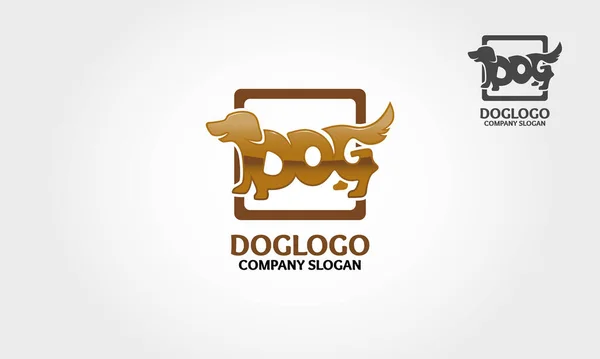 Logo Psa Wykonane Złotych Liter Psa Logo Doskonale Nadaje Się — Wektor stockowy