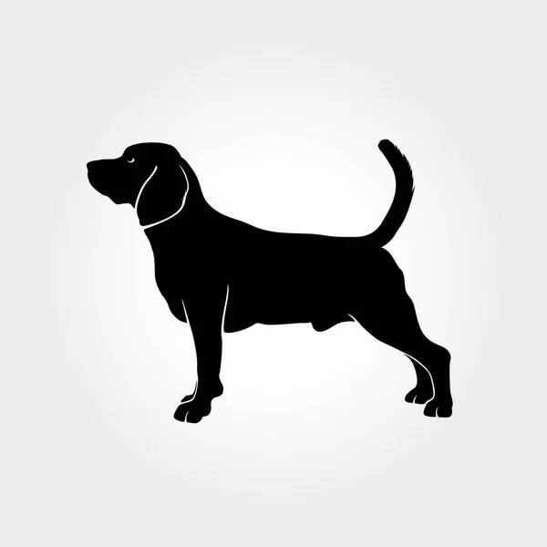 Vector Beagle Dog Silhouette Espero Que Disfrutes Esta Silueta Perro — Vector de stock