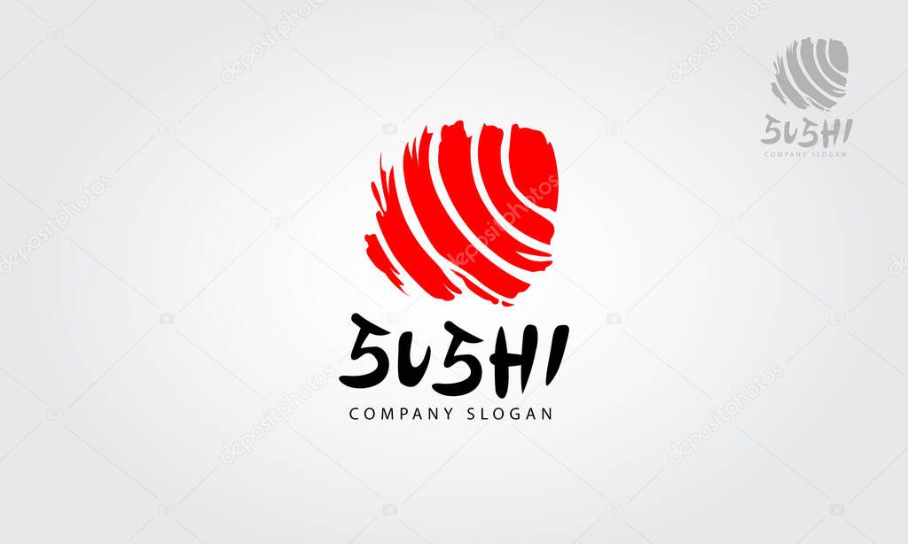 Sushi vector logo illustration is a multipurpose logo template, can be used in any companies related to asian food, sushi, fast food, restaurants etc.