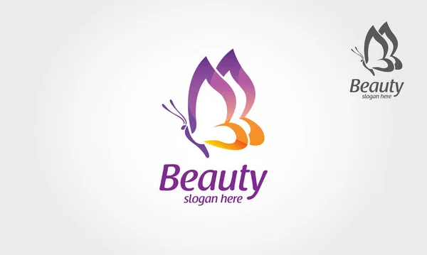Güzellik Vektörü Logosu Çizimi. Güzel Kelebek logosu, bu logo güzel, yumuşak, sakin, doğa, başkalaşım, zarif ve zarif bir şeyi sembolize ediyor.. 